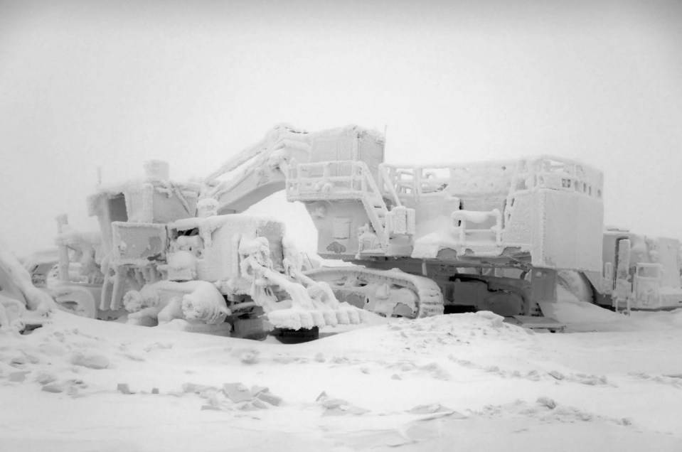 Abandoned equipment in an Ekati "boneyard" is seen in a December 2023 GNWT inspector's photo.
